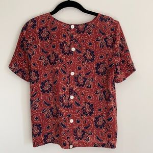 Madewell Silk Button-Back Tie